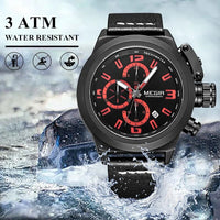 MEGIR Brand Luxury Sport Men Watches Quartz Big Dial Wristwatch Multifunction Luminous Waterproof Casual Chronograph Date Clock