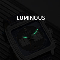MEGIR 2022 Analogue Watch Men Top Brand Fashion Luxury Rectangle Quartz Military Watches Waterproof Luminous Leather Strap
