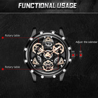 RUIMAS Quartz Watches Men's Business Wristwatch Waterproof Male Clock Chronograph Stainless Steel Casual Watch reloj hombre 331